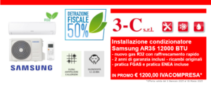 Promozione installazione condizionatore Samsung AR35 12000 BTU